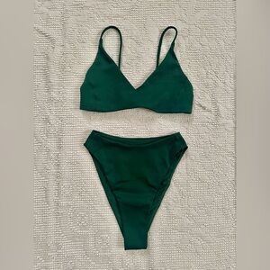 Left on Friday Palm Green Bikini Set